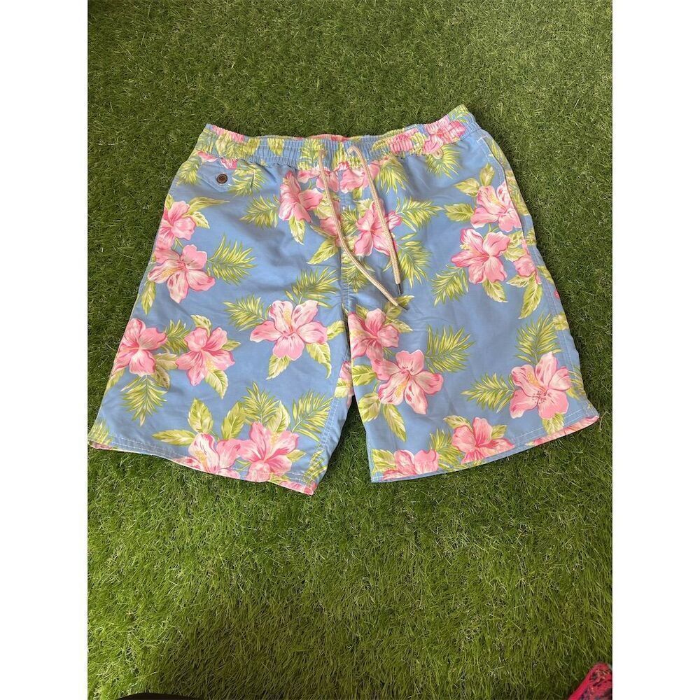 Ralph Lauren Men's Floral Aloha Swim Trunks Multicolor Size M‎